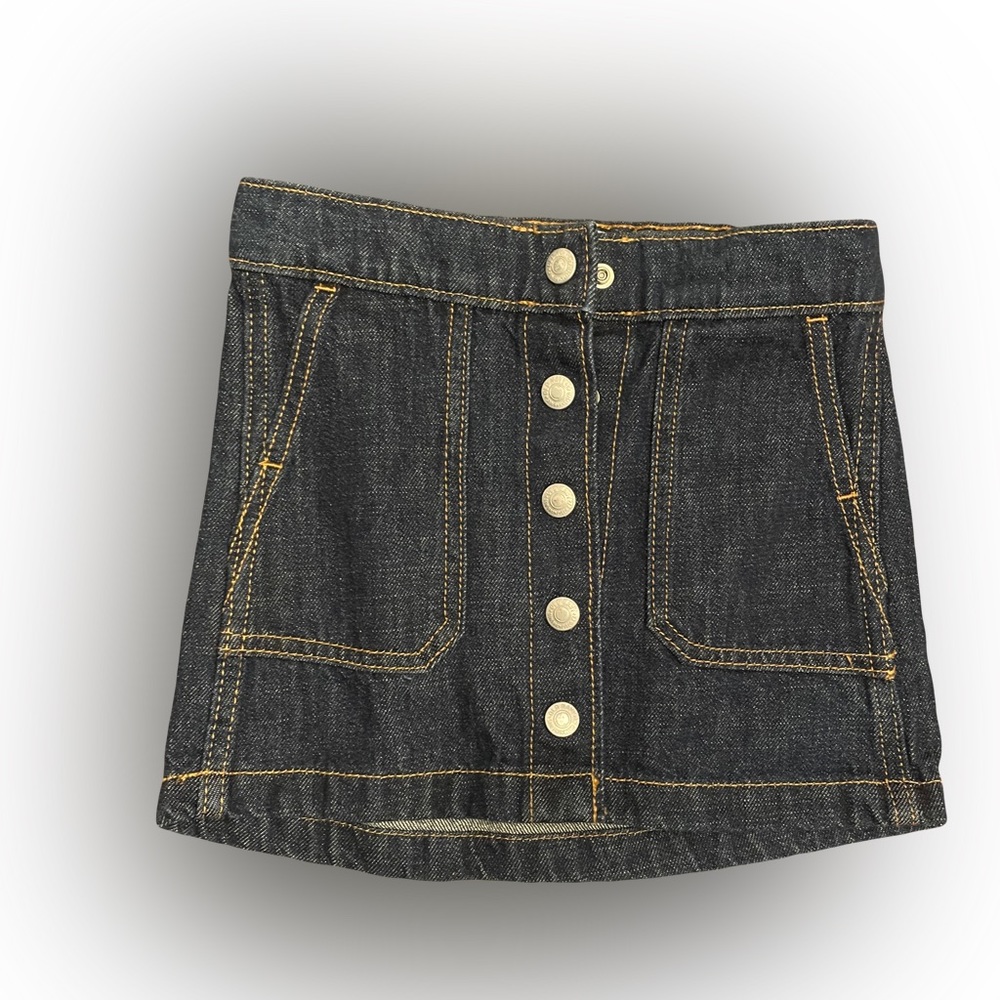 Girls Dark Denim Skirt sz XS (5)
